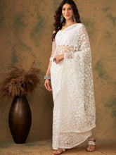 Womens Fashion Ethnic White Color Sarees-MLSHWSA1168WHT0ONE
